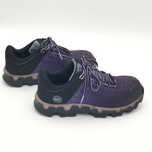 TimberlandPRO Work Shoes Sz7.5M Womens Alloy Hard Toe Anti Fatigue Black Purple